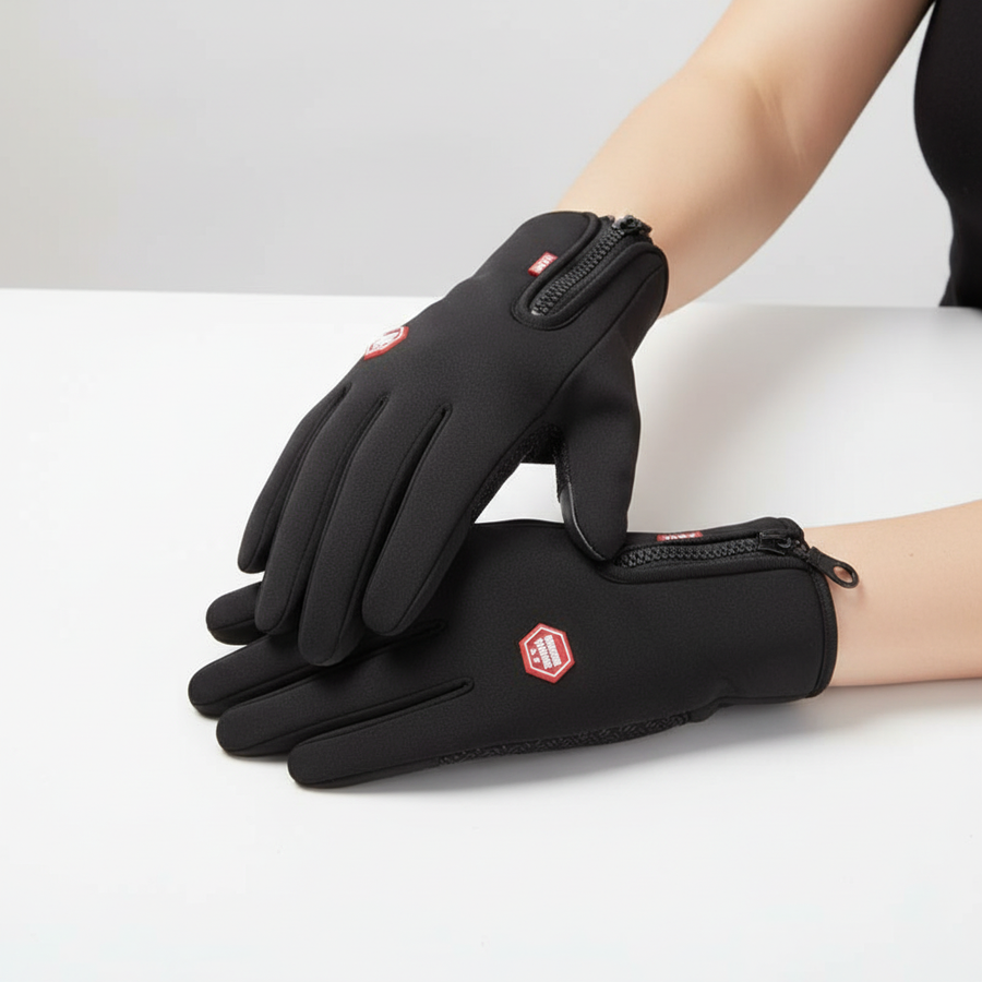 Winter Outdoor Handschuhe mit Reißverschluss, rutschfester Handfläche, in verschiedenen Farben