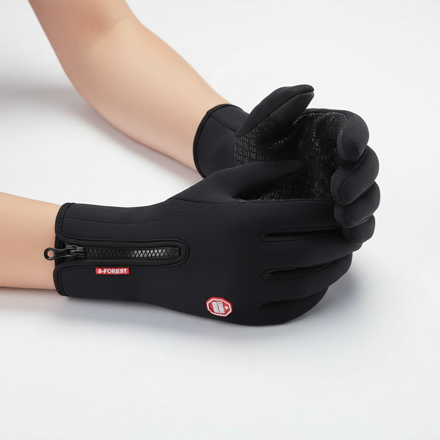 Winter Outdoor Handschuhe mit Reißverschluss, rutschfester Handfläche, in verschiedenen Farben