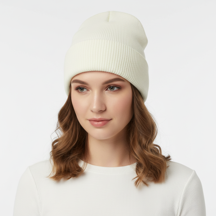 Unisex Strickmütze Beanie Rippstrick Einheitsgröße