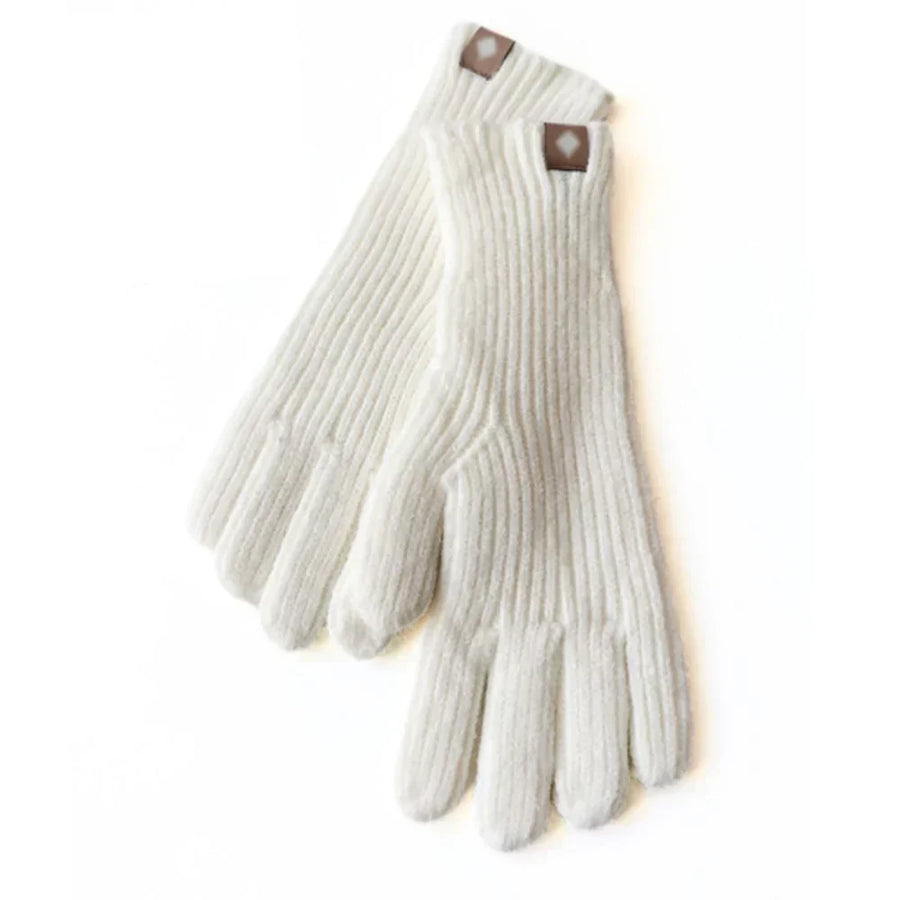 Unisex Winter Strickhandschuhe Gerippte Fäustlinge Warme Handschuhe mit Etikett
