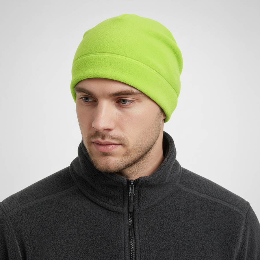 Fleece-beaniemuts voor uniseks - lichte thermische gebreide muts voor buiten