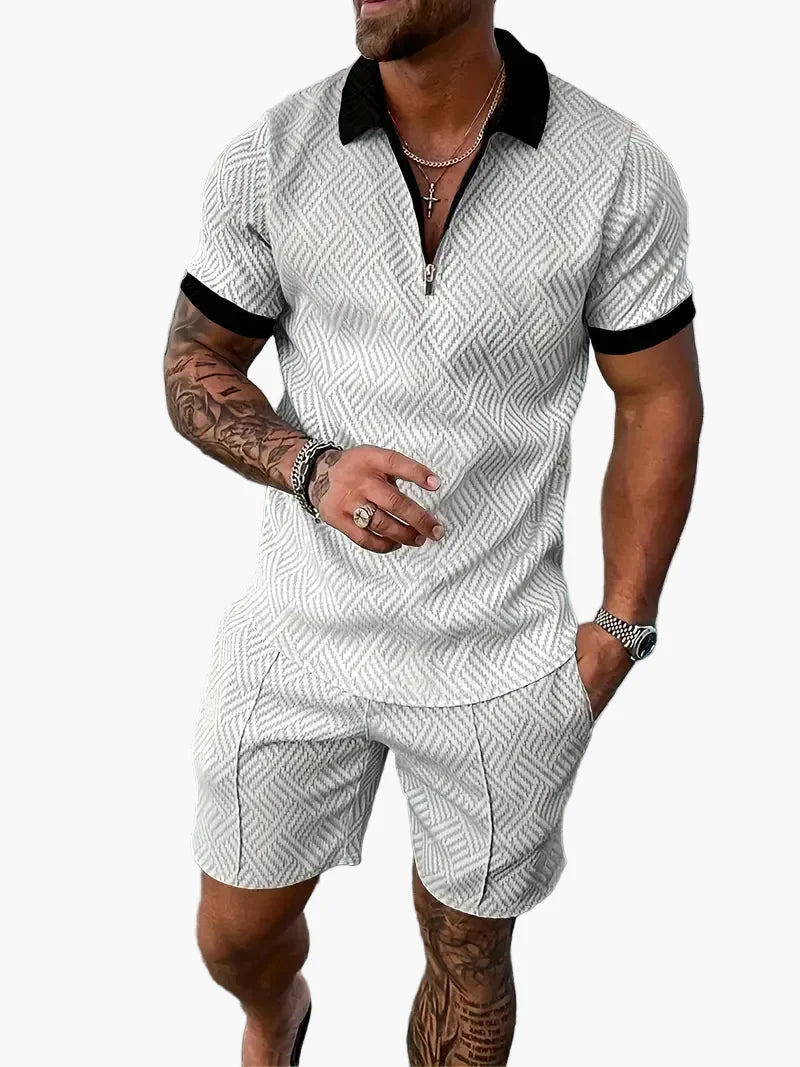 Herren Sommer Polo Set – Modernes Poloshirt & Shorts für Freizeit, Urlaub und Alltag