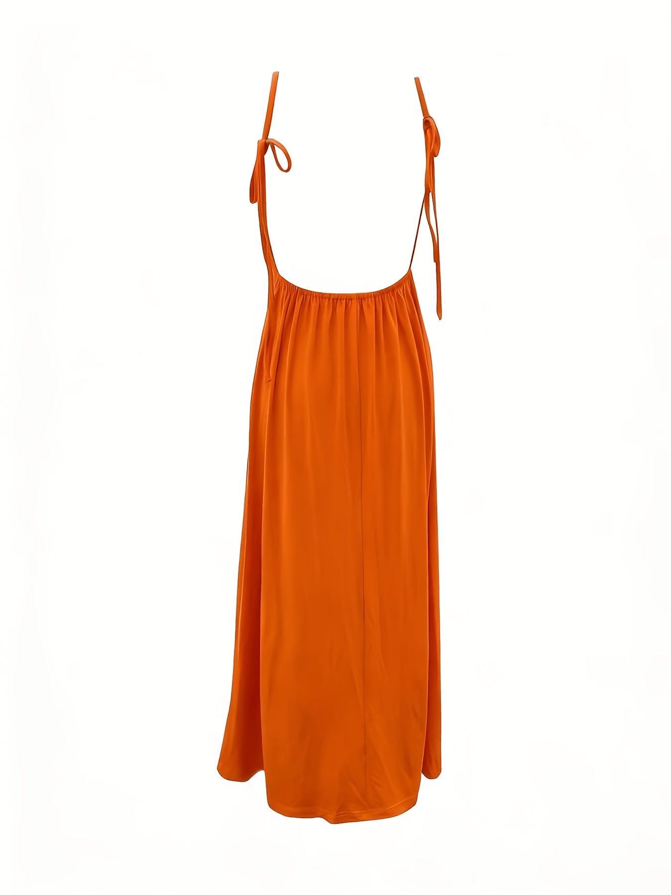 Damen Maxikleid mit Rückenausschnitt und Schlitz – Elegantes Abend- & Partykleid