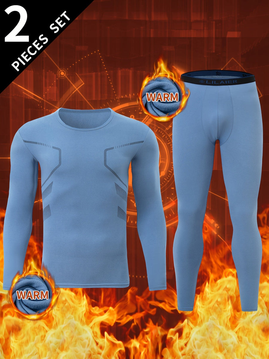 Thermo Unterwäsche Set Herren Langarmshirt & Hose 2-teilig