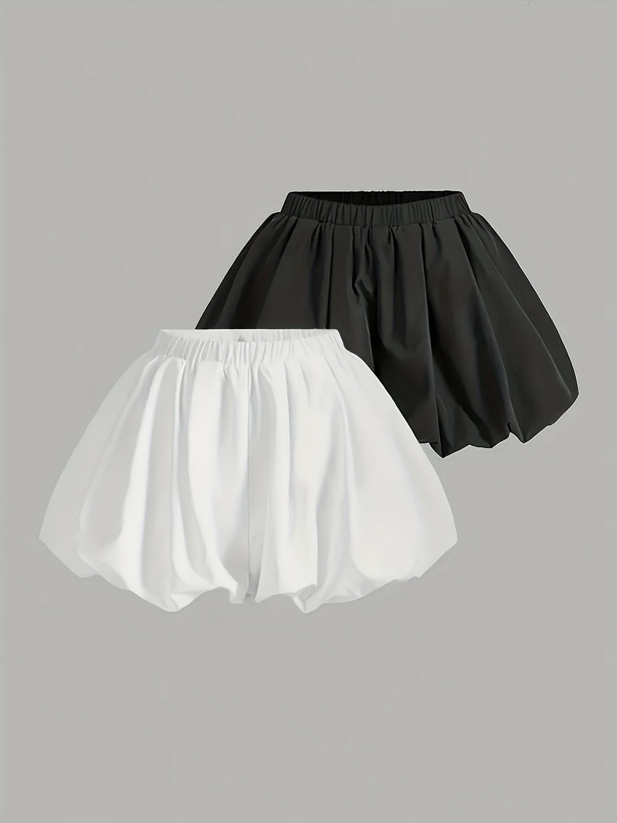 Damen Ballonshorts Modisch Voluminöses Design Freizeit