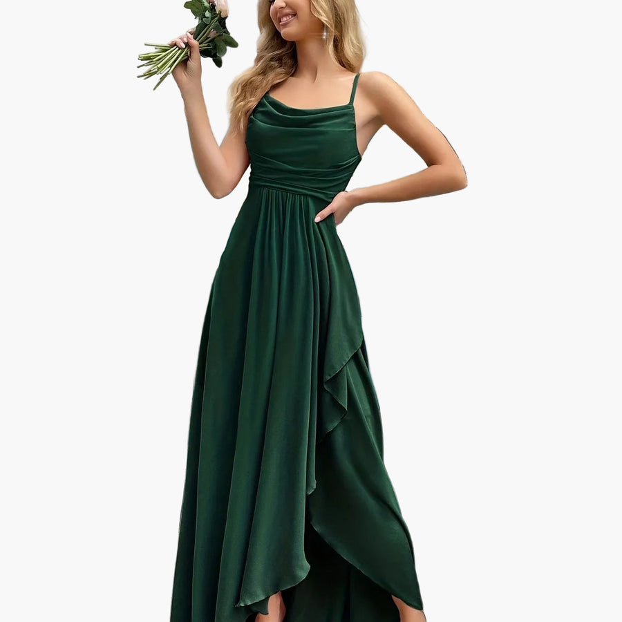 Damen Elegantes Abendkleid – Fließendes Fit & Flare Maxikleid für besondere Anlässe