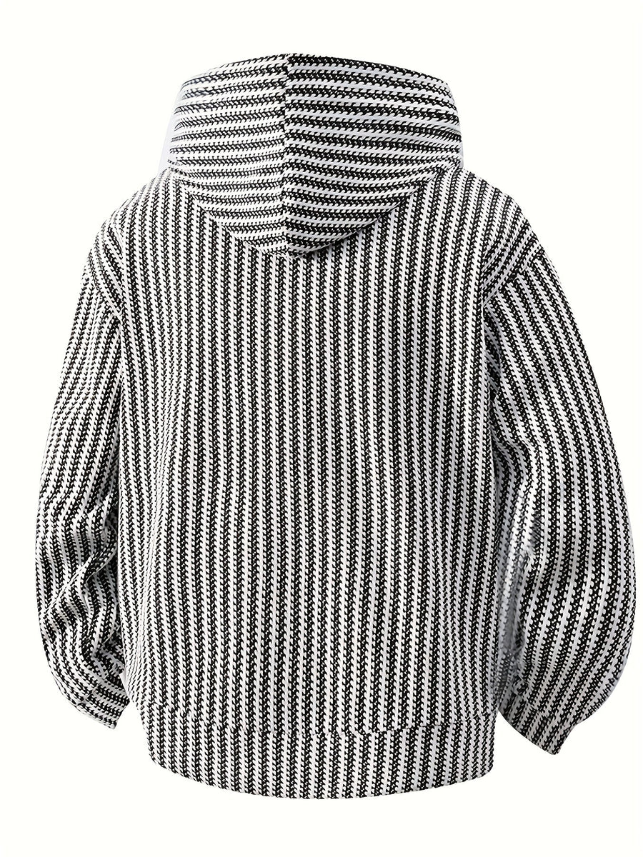 Unisex Hoodie mit Kapuze und Kängurutasche – Gerippter Look