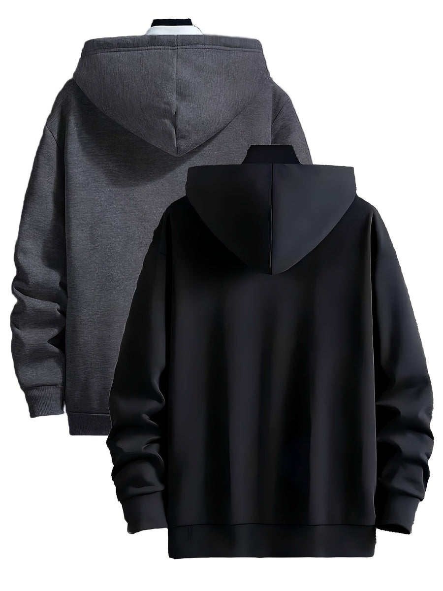 Unisex Hoodie mit Plüschfutter – Warmer Kapuzenpullover mit Kängurutasche