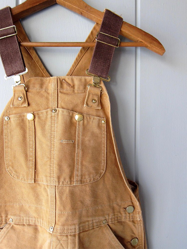 Arbeitslatzhose Unisex Canvas-Optik mit verstellbaren Trägern