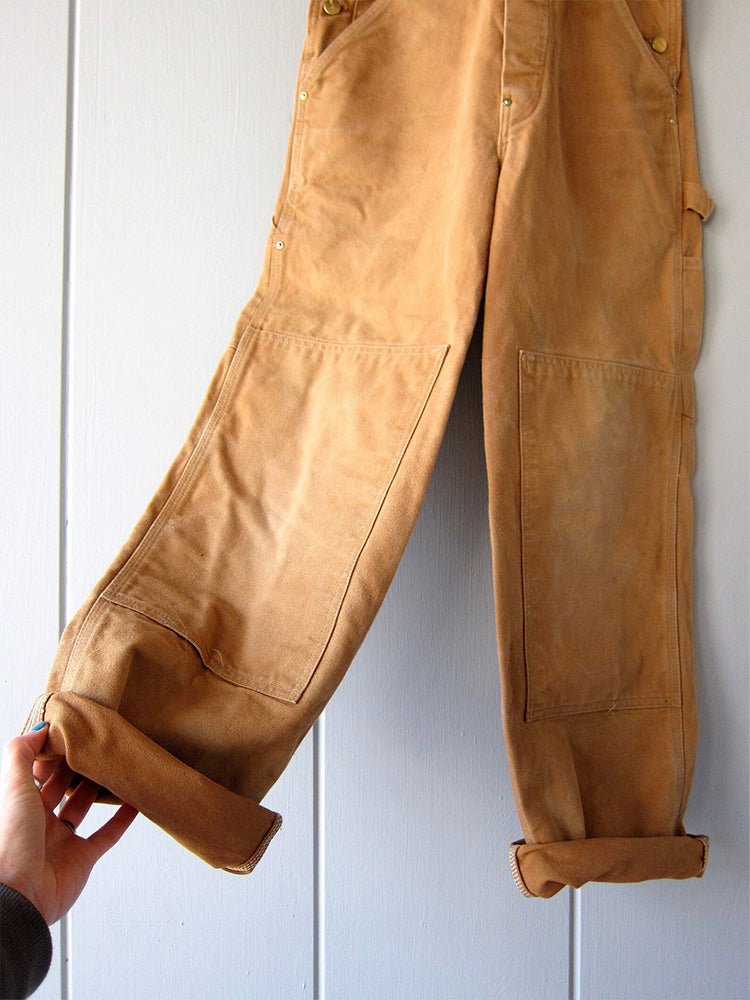 Arbeitslatzhose Unisex Canvas-Optik mit verstellbaren Trägern