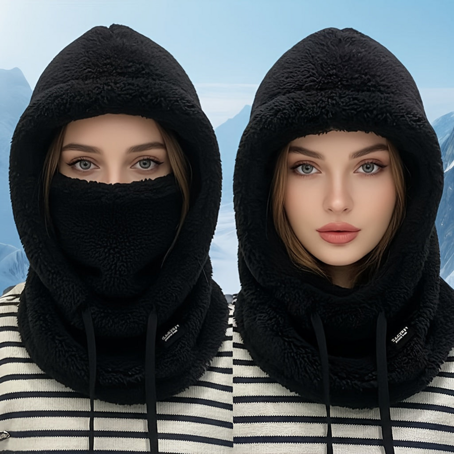 Unisex Winter Balaclava Sturmhaube Fleece Halstuch Kapuzenmütze mit Mundschutz