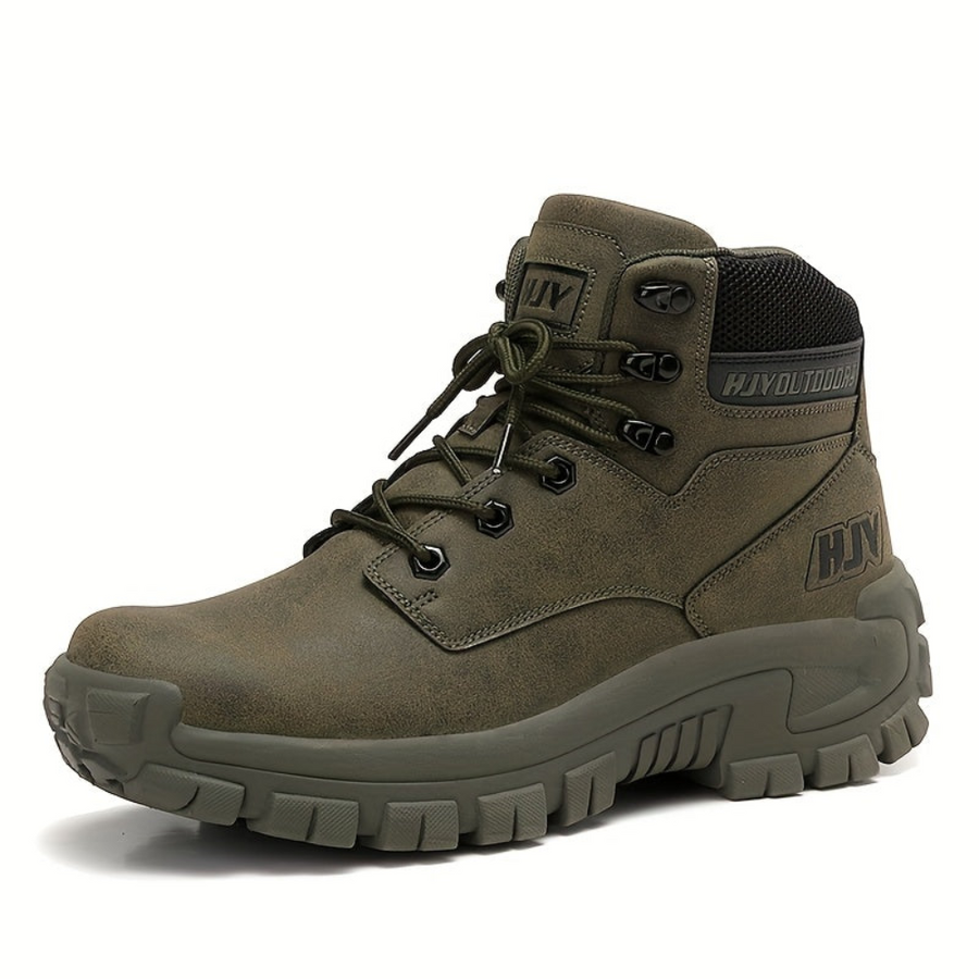 Herren Outdoor Stiefel mit Schnürung, Robuste Sohle, Hoher Schaft
