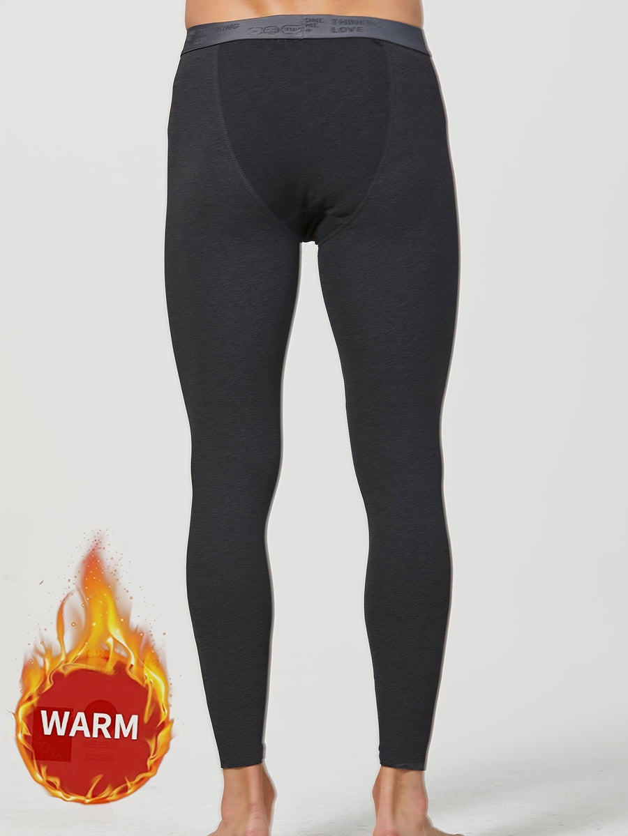3er Pack Herren Thermo-Unterhosen Lang Warm Schwarz/Grau/Blau