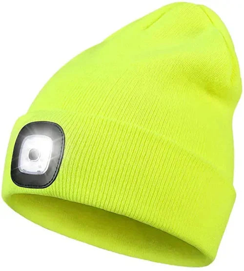 Gebreide muts met geïntegreerd ledlicht - warme wintermuts voor dames en heren