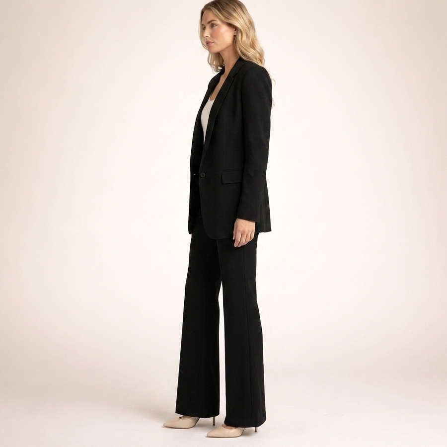 Dames zakelijke pakset: blazer en broek in verschillende kleuren