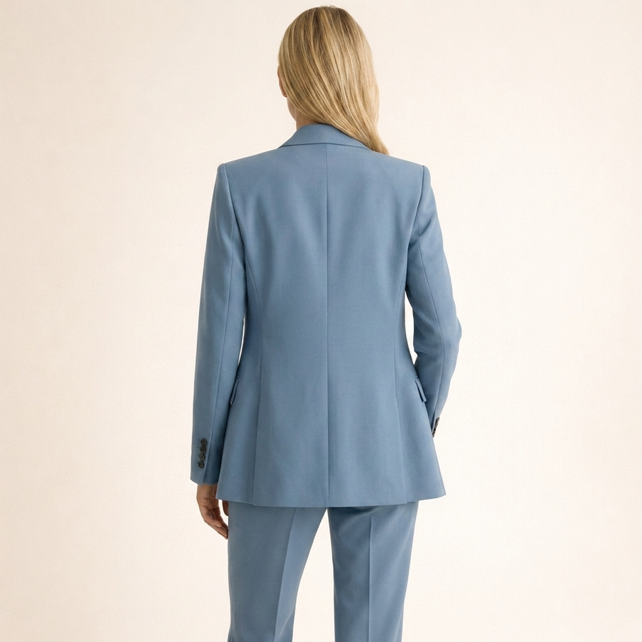 Dames zakelijke pakset: blazer en broek in verschillende kleuren