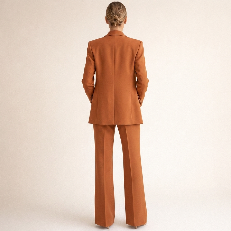 Dames zakelijke pakset: blazer en broek in verschillende kleuren