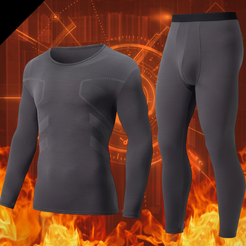 Thermo Unterwäsche Set Herren Langarmshirt & Hose 2-teilig