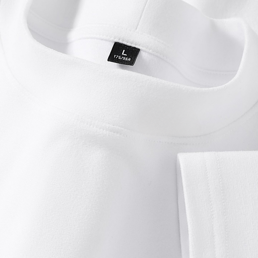 Unisex Langarmshirt Stehkragen Funktionsshirt für Sport & Alltag