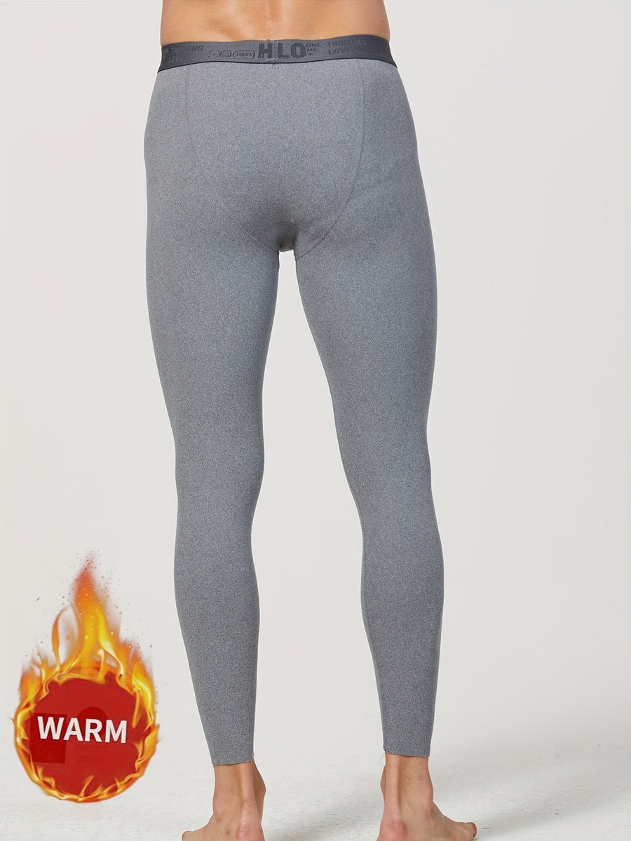 3er Pack Herren Thermo-Unterhosen Lang Warm Schwarz/Grau/Blau