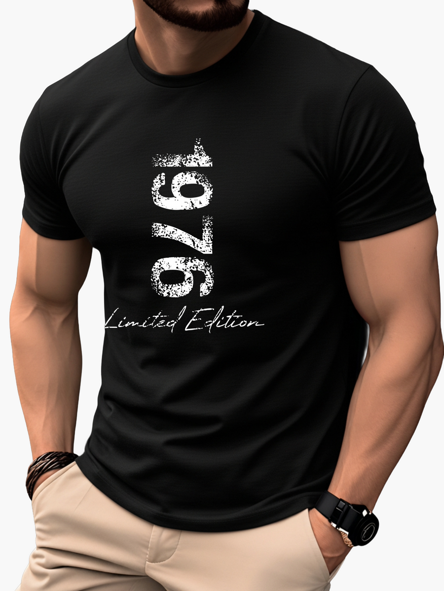 Herren T-Shirt 1976 Limited Edition Vintage Stil – Perfekt für Jubiläen und besondere Anlässe