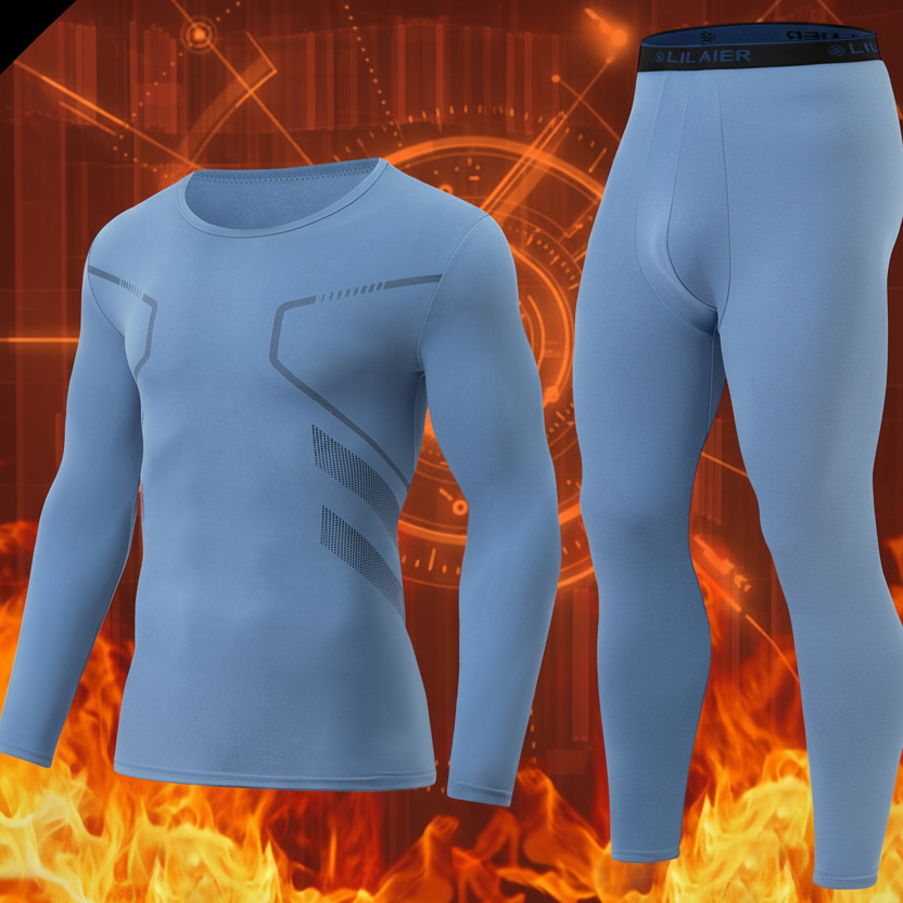 Thermo Unterwäsche Set Herren Langarmshirt & Hose 2-teilig