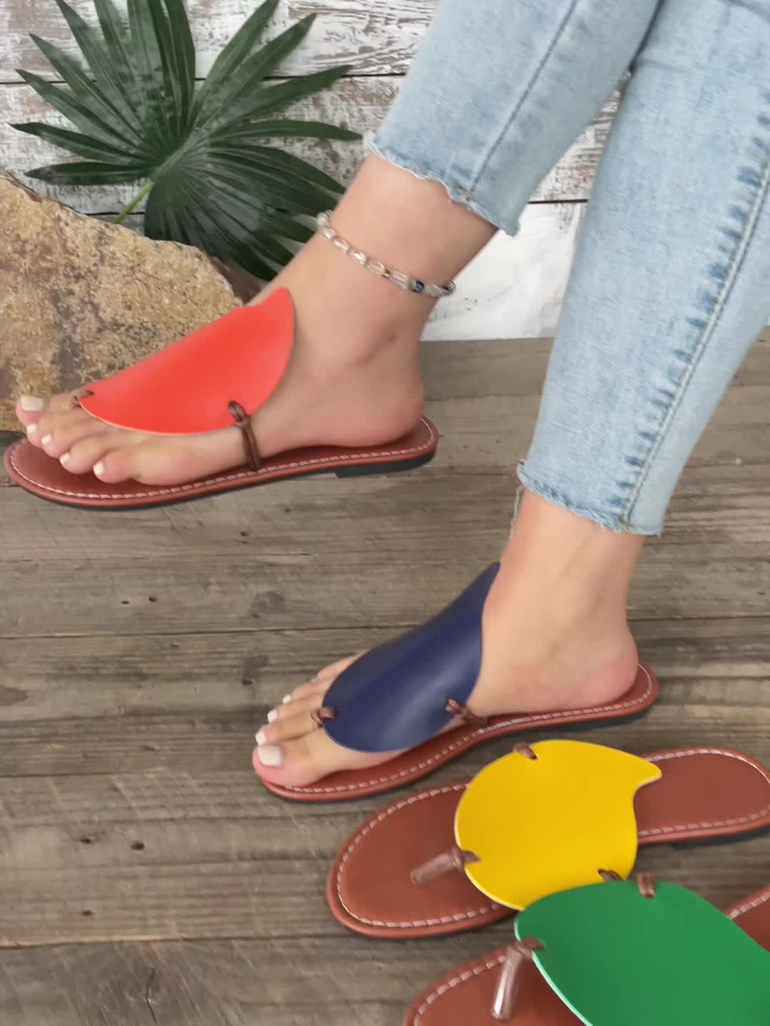 Damen Zehentrenner Sandalen Modernes Design Freizeit Komfort