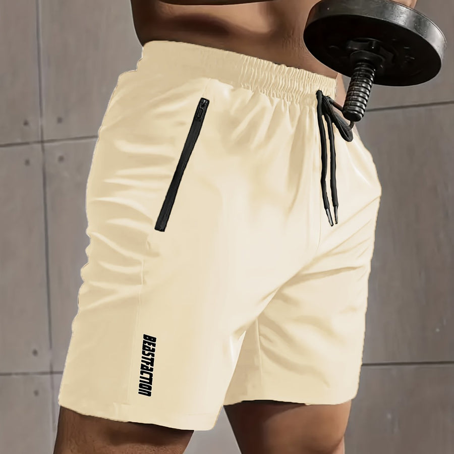 Herren Sportshorts mit Zipper-Taschen – Trainingsshorts Fitness & Workout