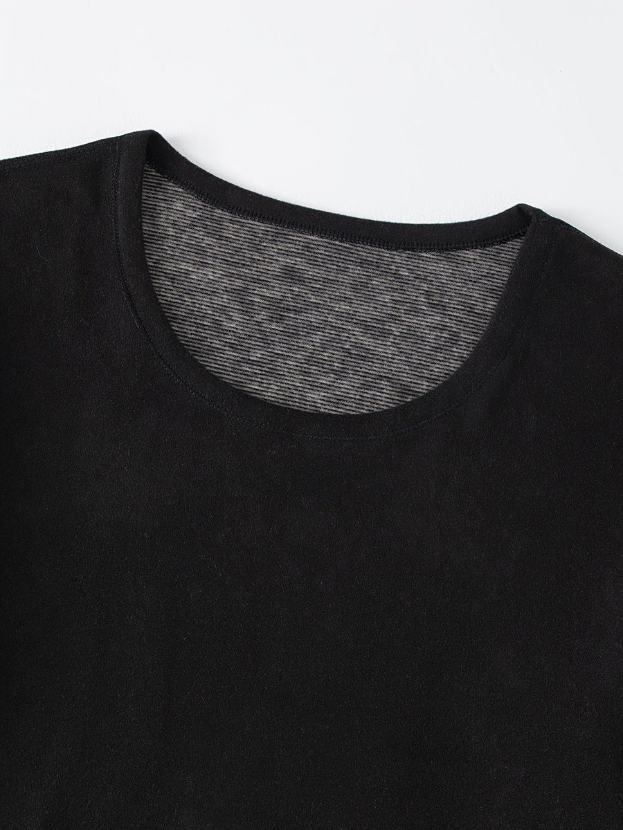 Thermo Unterwäsche Set Herren Schwarz - Langarmshirt und Leggings