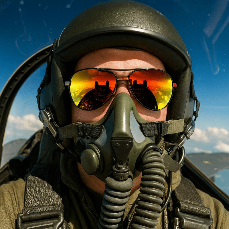 Sonnenbrille Pilotenstil verspiegelte Gläser Metallrahmen