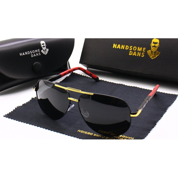 Sonnenbrille Pilotenstil verspiegelte Gläser Metallrahmen