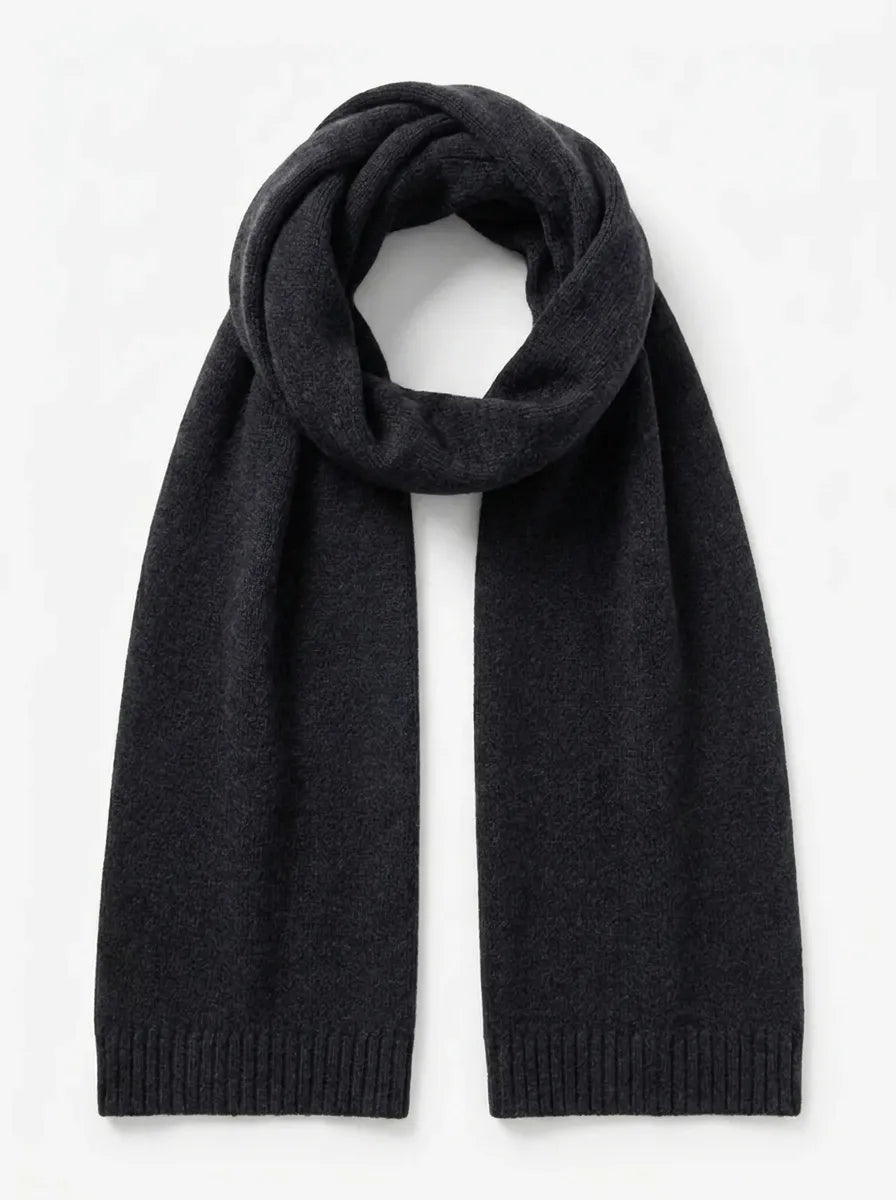 Unisex Winter Schal Weiches Strickmaterial Uni Farbe