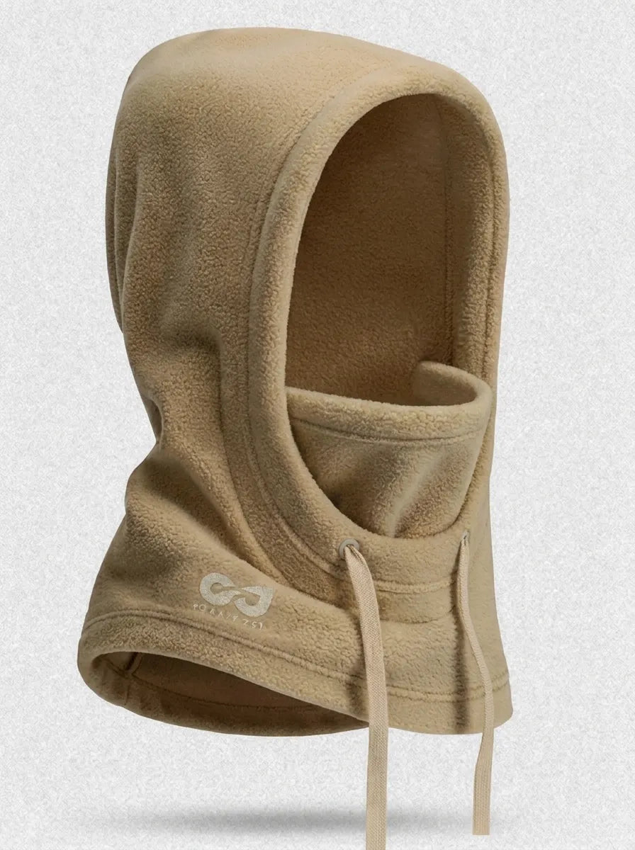 Fleece Sturmhaube Balaclava Kapuze Winddicht Wärmend Olivgrün