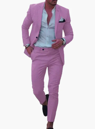 Herren Sommeranzug Modern Slim Fit – Perfekt für Hochzeiten, Partys und festliche Anlässe