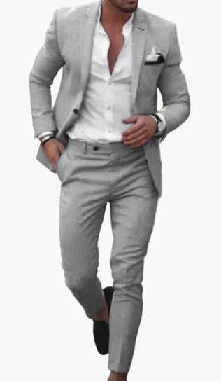 Herren Sommeranzug Modern Slim Fit – Perfekt für Hochzeiten, Partys und festliche Anlässe