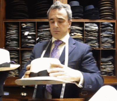 Unisex fedora met band van geweven materiaal in verschillende kleuren