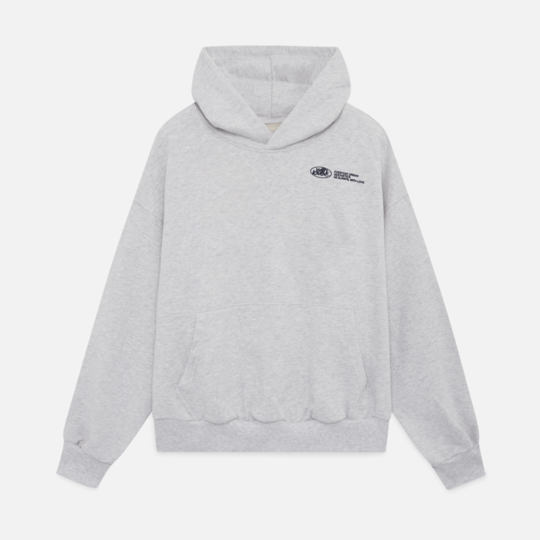 Unisex oversized hoodie met print op de rug