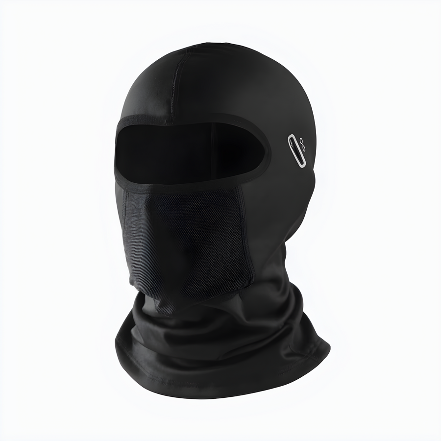 Schwarze Sturmhaube Balaclava mit Netzbereich Winter Outdoor