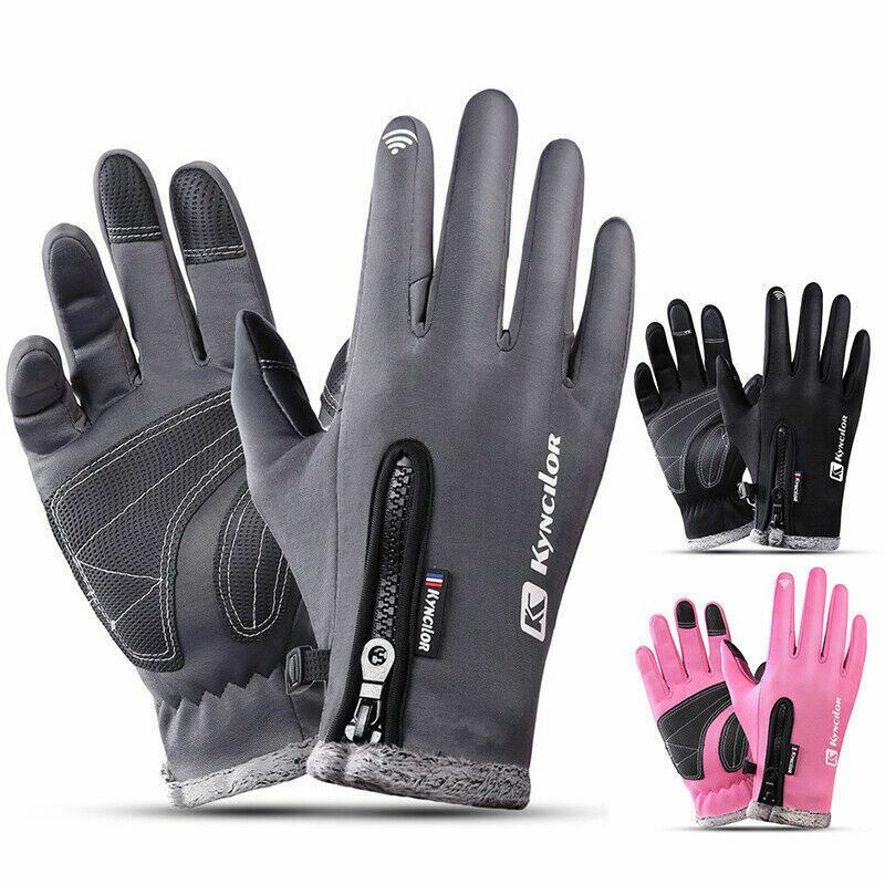 Unisex Winterhandschuhe mit Reißverschluss & Touchscreen-Funktion