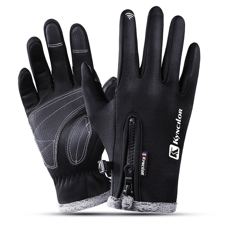 Unisex Winterhandschuhe mit Reißverschluss & Touchscreen-Funktion