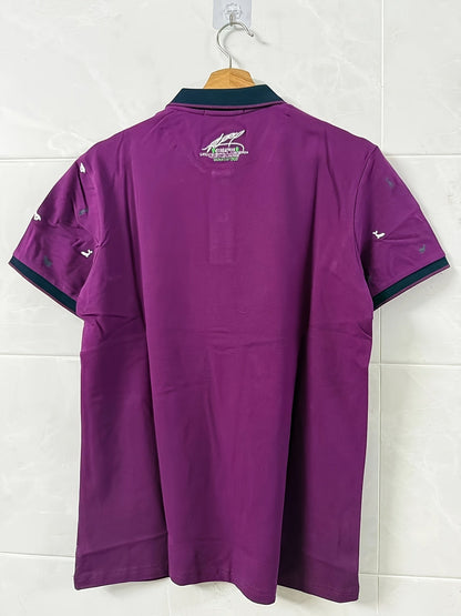 Herren Polohemd mit Muster und Kontrastkragen – Modernes Freizeit-Design