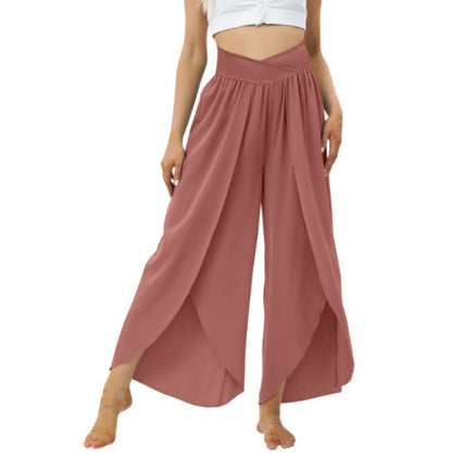 Zoe – Weite Damenhose mit hohem Bund