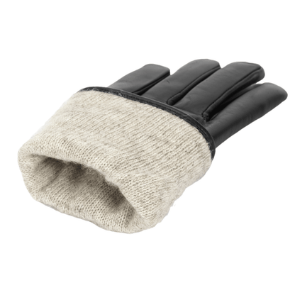 Damen Handschuhe glattes Material Burgunderrot Gr. S