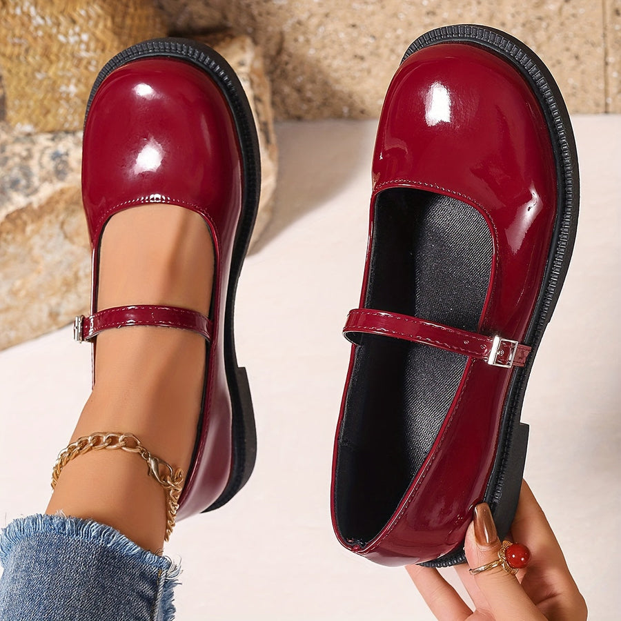 Damen Mary Jane Schuhe im Preppy-Stil – Bequeme Ballerinas für Alltag & Freizeit