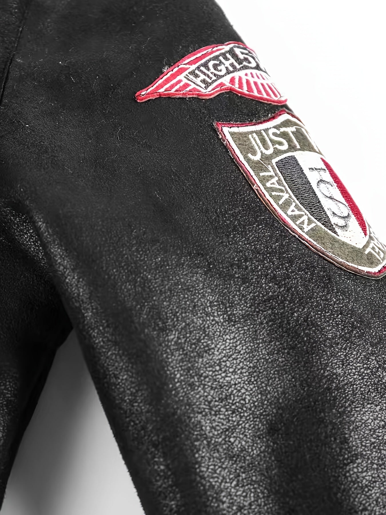Herren Pilotenjacke mit Fellkragen und Reißverschluss