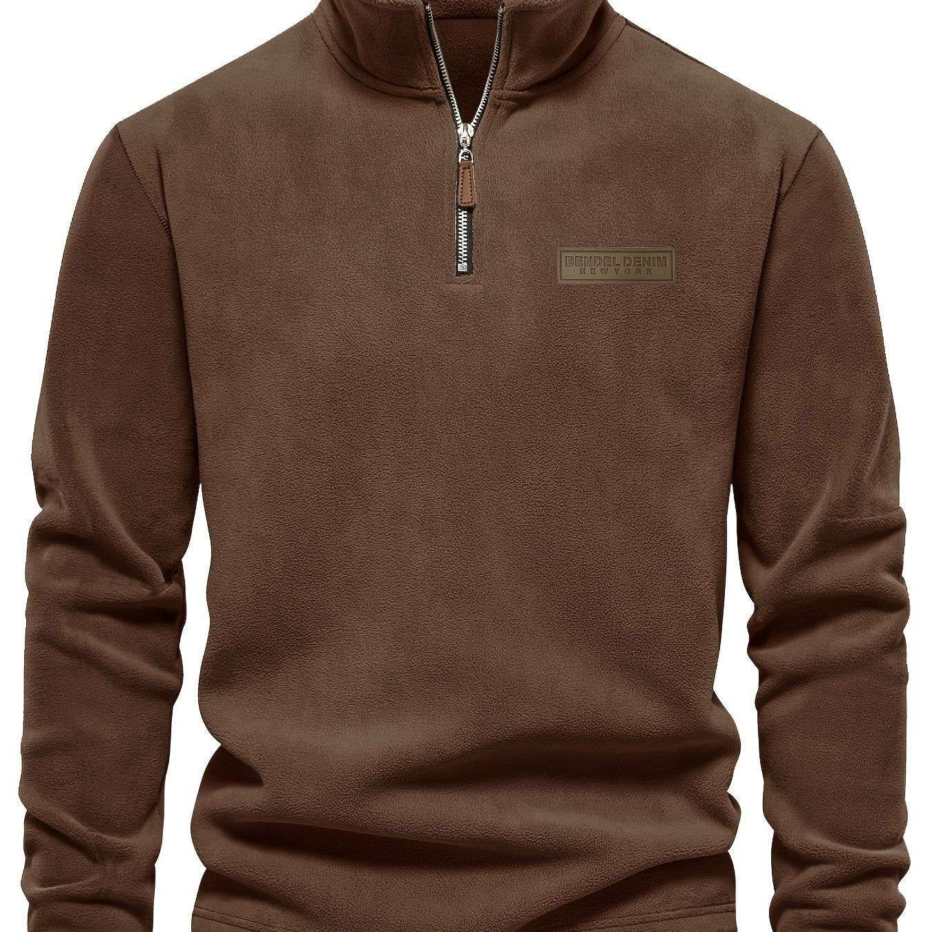 Herren Quarter-Zip Pullover – Moderner Freizeitstil mit Stehkragen und dezentem Logo