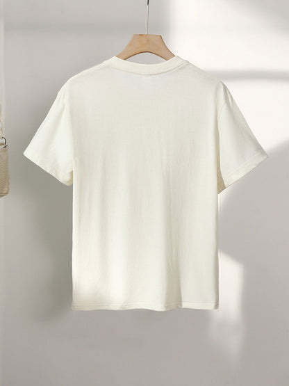Damen Vintage T-Shirt mit Segelschiff Print – Lockeres Freizeitshirt im maritimen Stil