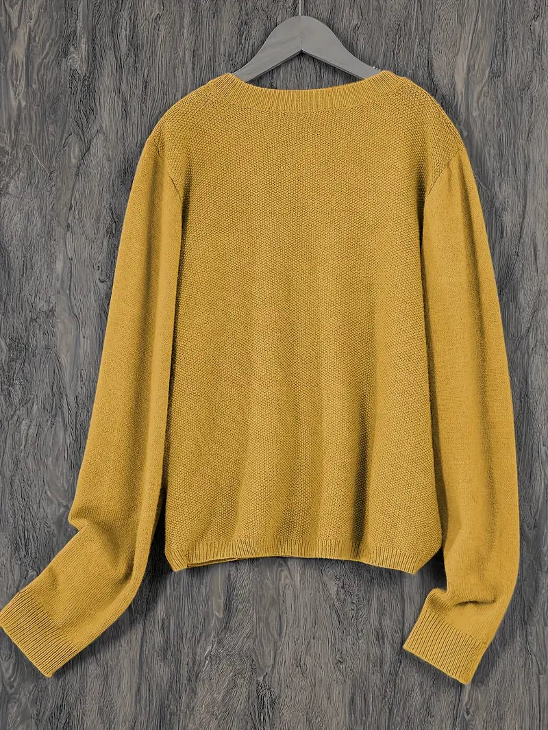 Dames gebreid vest met knoopsluiting en zakken in verschillende kleuren