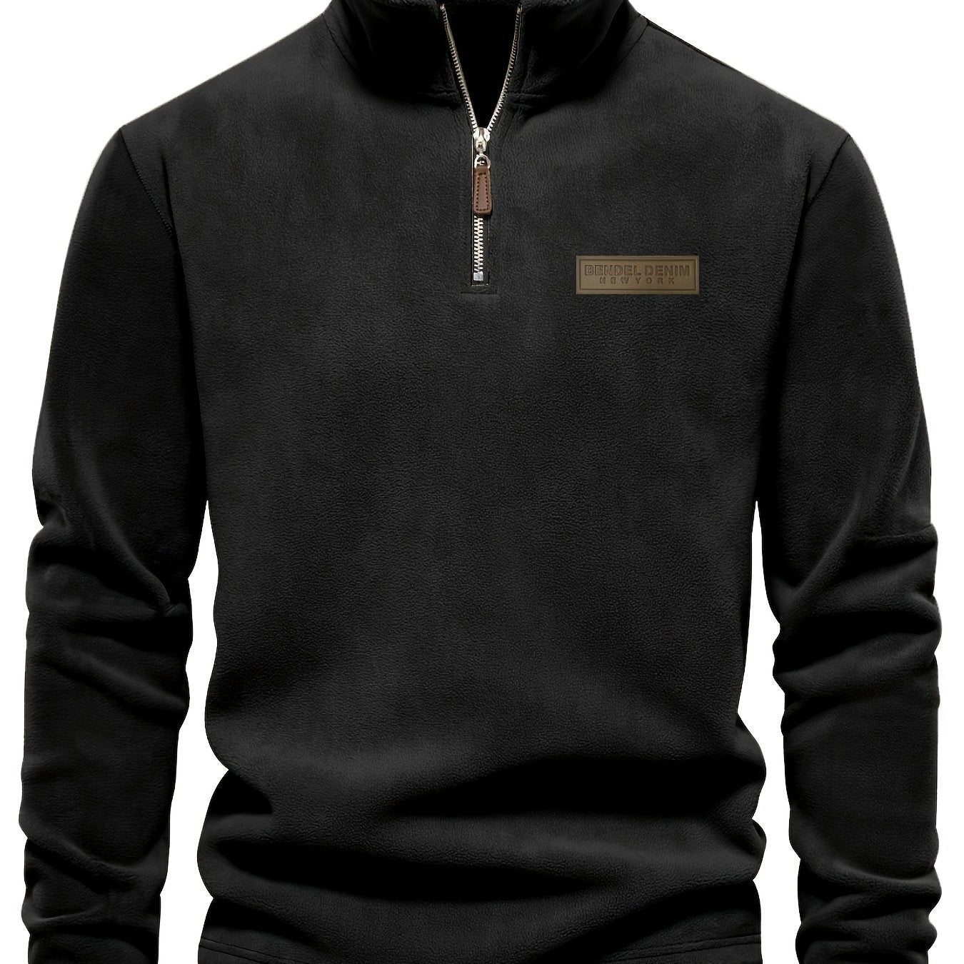 Herren Quarter-Zip Pullover – Moderner Freizeitstil mit Stehkragen und dezentem Logo