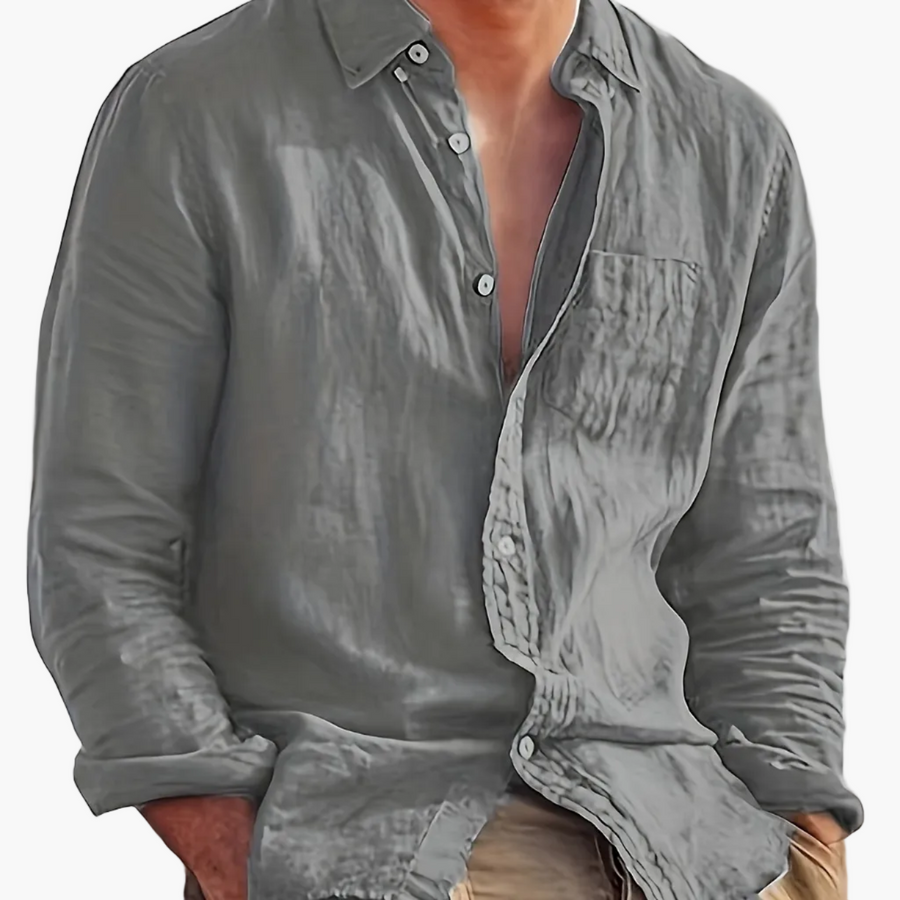 Herren Freizeithemd mit Knopfleiste – Lässiger Stil für Alltag und Freizeit